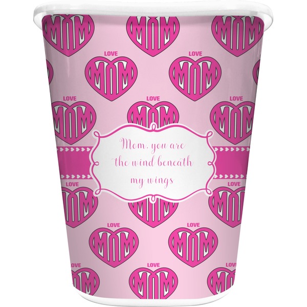 Custom Love You Mom Waste Basket