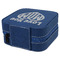 Love You Mom Travel Jewelry Boxes - Leather - Navy Blue - View from Rear