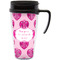 Love You Mom Travel Mug with Black Handle - Front