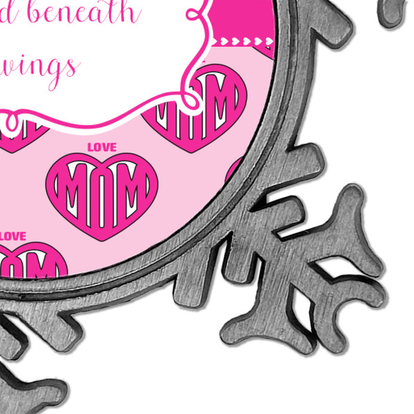 Love You Mom Vintage Snowflake - Detail