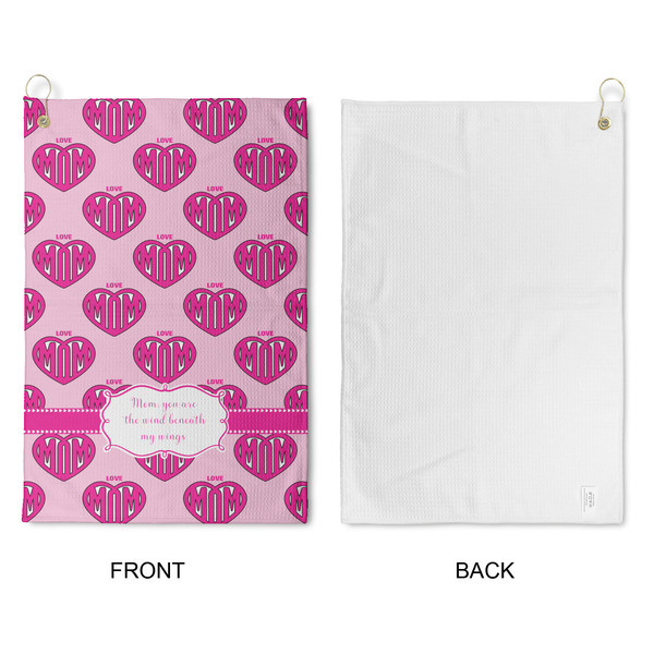 Love You Mom Waffle Weave Golf Towel - Approval