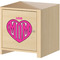 Love You Mom Wall Graphic on Wooden Cabinet