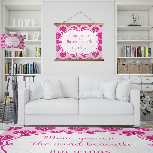Love You Mom Wall Hanging Tapestry - IN CONTEXT