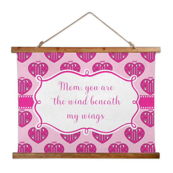 Custom Love You Mom Wall Hanging Tapestry - Wide