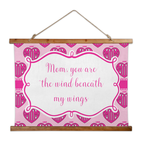 Custom Love You Mom Wall Hanging Tapestry - Wide