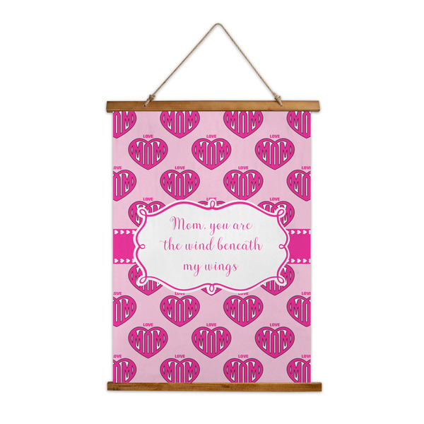 Custom Love You Mom Wall Hanging Tapestry - Tall