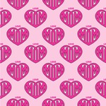 Love You Mom Wallpaper & Surface Covering (Water Activated 24"x 24" Sample)