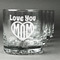 Love You Mom Whiskey Glasses (Set of 4)
