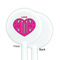 Love You Mom White Plastic 5.5" Stir Stick - Single Sided - Round - Front & Back