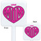 Love You Mom White Plastic Stir Stick - Double Sided - Approval