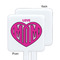 Love You Mom White Plastic Stir Stick - Single Sided - Square - Approval