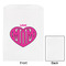 Love You Mom White Treat Bag - Front & Back View