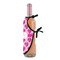 Love You Mom Wine Bottle Apron - DETAIL WITH CLIP ON NECK