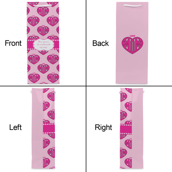Love You Mom Wine Gift Bag - Matte - Approval