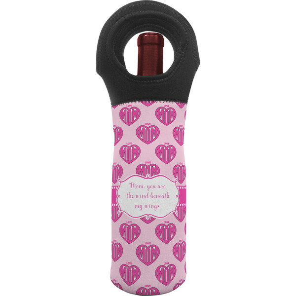 Custom Love You Mom Wine Tote Bag