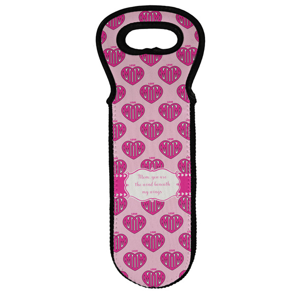 Custom Love You Mom Wine Tote Bag
