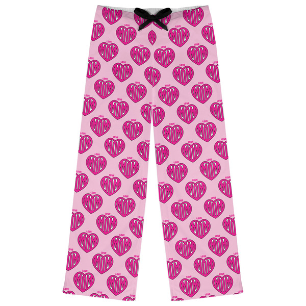 Custom Love You Mom Womens Pajama Pants - L