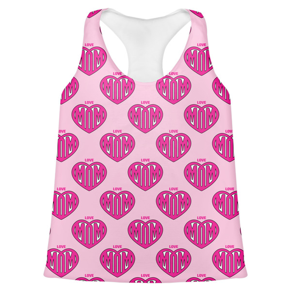 Custom Love You Mom Womens Racerback Tank Top - X Small