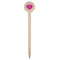 Love You Mom Wooden 6" Food Pick - Round - Single Pick