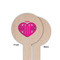 Love You Mom Wooden 6" Food Pick - Round - Single Sided - Front & Back