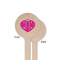 Love You Mom Wooden 6" Stir Stick - Round - Single Sided - Front & Back