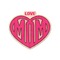 Love You Mom Wooden Sticker - Main