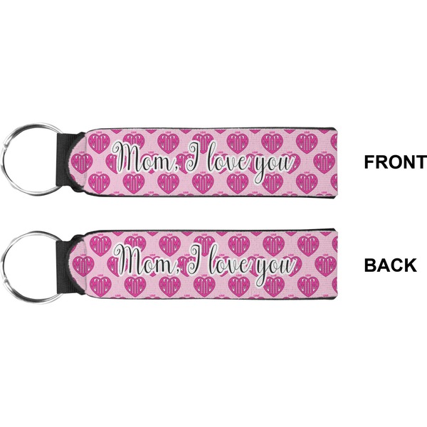 Love You Mom Wristlet (Front + Back)