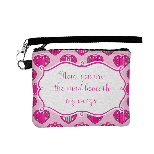 Custom Love You Mom Wristlet ID Case