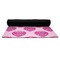Love You Mom Yoga Mat Rolled up Black Rubber Backing