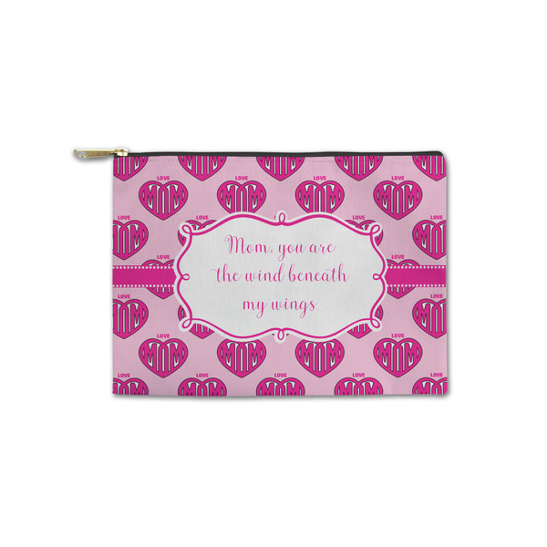 Custom Love You Mom Zipper Pouch - Small - 8.5"x6"