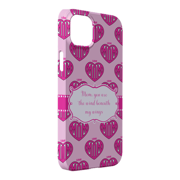 Custom Love You Mom iPhone Case - Plastic - iPhone 14 Plus