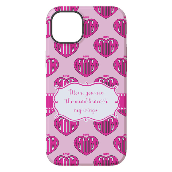 Love You Mom iPhone 14 Plus Tough Case - Back