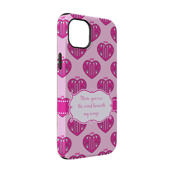 Custom Love You Mom iPhone Case - Rubber Lined - iPhone 14 Pro