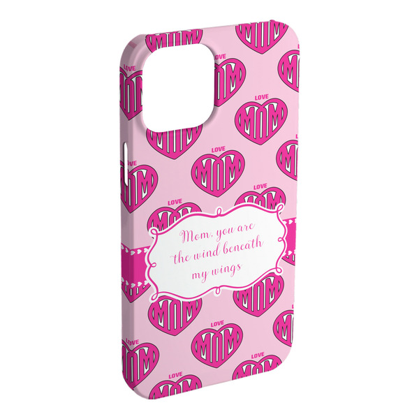 Custom Love You Mom iPhone Case - Plastic - iPhone 15 Plus
