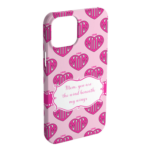 Custom Love You Mom iPhone Case - Plastic - iPhone 15 Pro Max