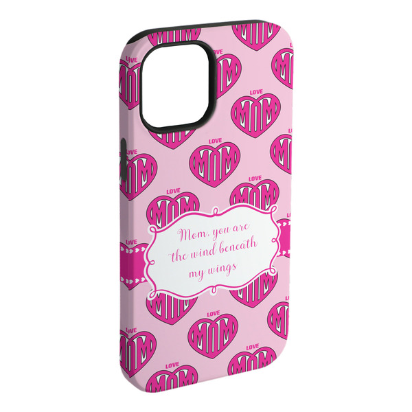 Custom Love You Mom iPhone Case - Rubber Lined