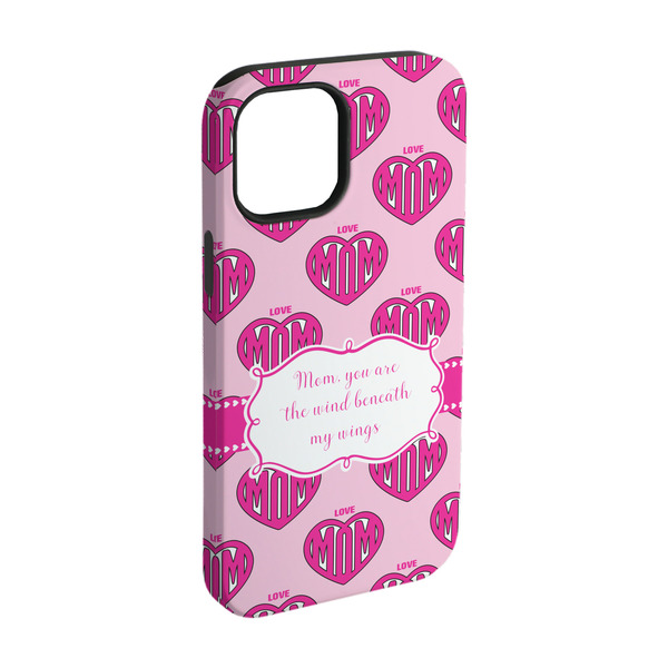Custom Love You Mom iPhone Case - Rubber Lined - iPhone 15 Pro