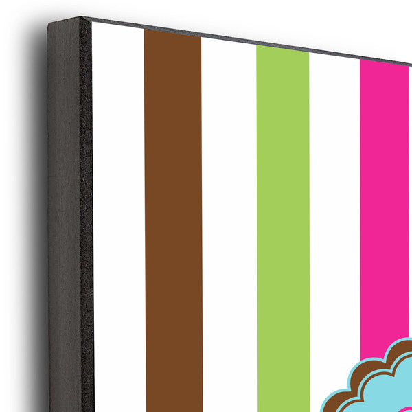 Stripes & Dots 11x14 Wood Print - Closeup