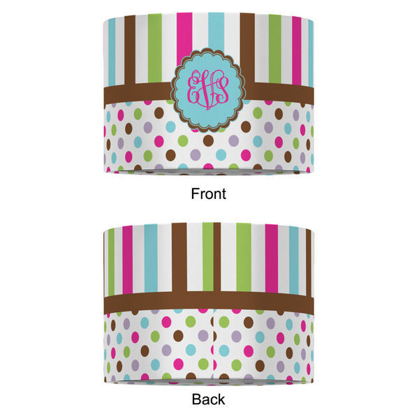 Stripes & Dots 12" Drum Lampshade - APPROVAL (Fabric)
