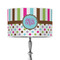 Stripes & Dots 12" Drum Lampshade - ON STAND (Poly Film)