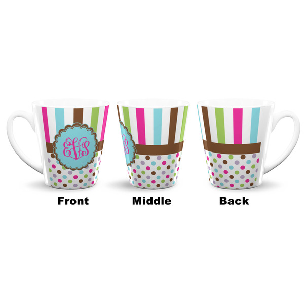 Stripes & Dots 12 Oz Latte Mug - Approval