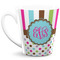 Stripes & Dots 12 Oz Latte Mug - Front Full
