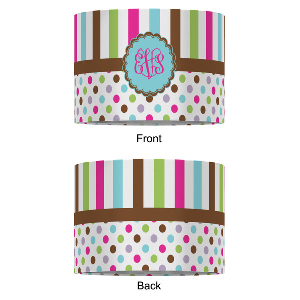 Stripes & Dots 16" Drum Lampshade - APPROVAL (Fabric)