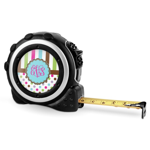 Custom Stripes & Dots Tape Measure - 16 Ft (Personalized)