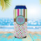 Stripes & Dots 16oz Can Sleeve - LIFESTYLE