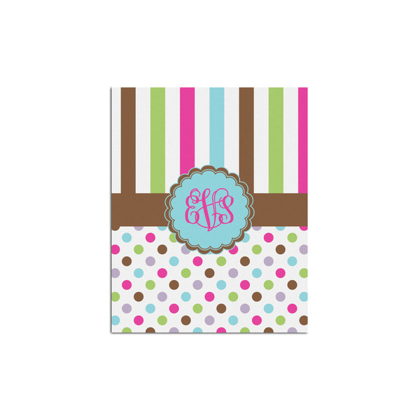 Custom Stripes & Dots Poster - Multiple Sizes (Personalized)