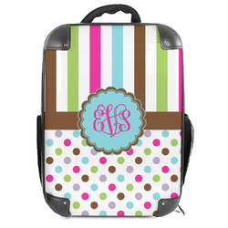 Stripes & Dots Hard Shell Backpack (Personalized)