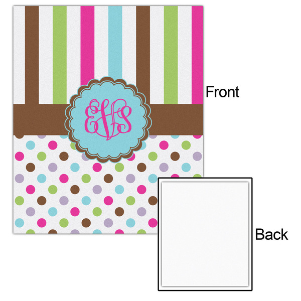 Stripes & Dots 20x24 - Matte Poster - Front & Back