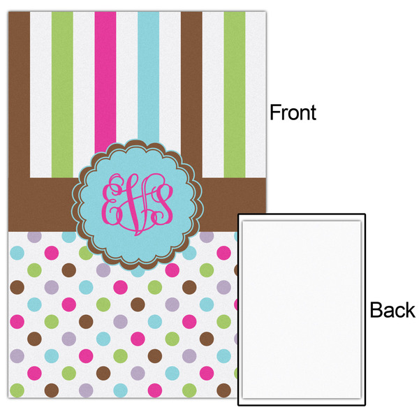 Stripes & Dots 20x30 - Matte Poster - Front & Back