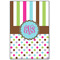 Stripes & Dots Wood Print - 20x30 (Personalized)